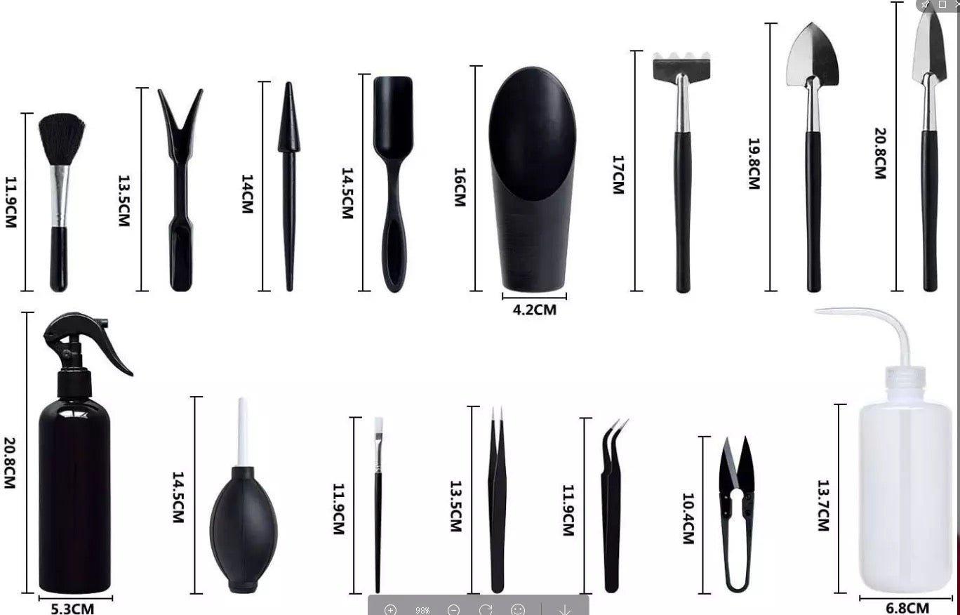 15 PCS Succulent Garden Tool Set