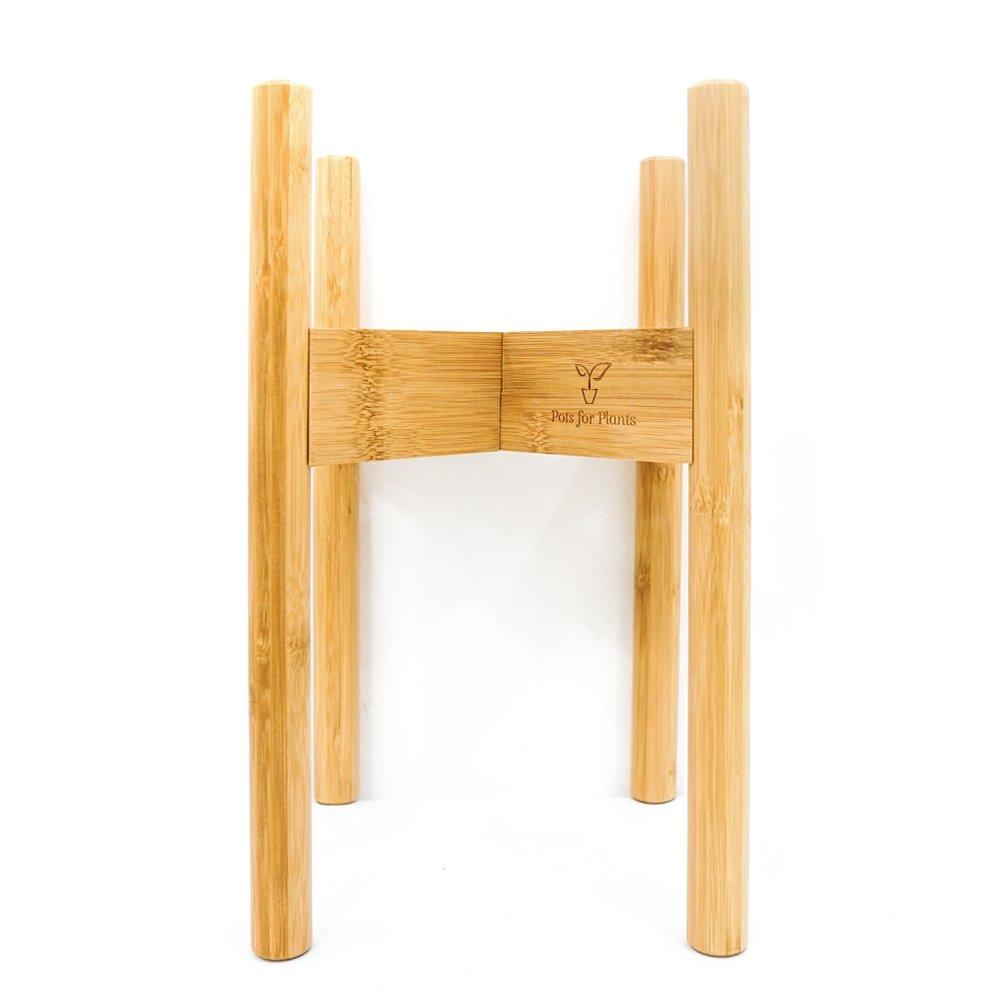 8 inches to 12 inches Adjustable Bamboo Plant Stand