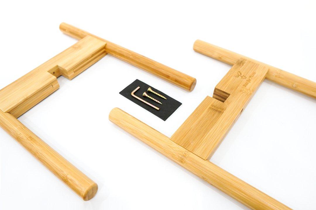 8 inches to 12 inches Adjustable Bamboo Plant Stand