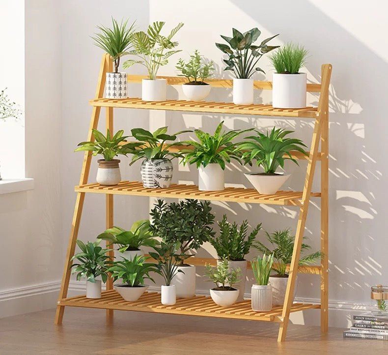 Bamboo Plant Rack
