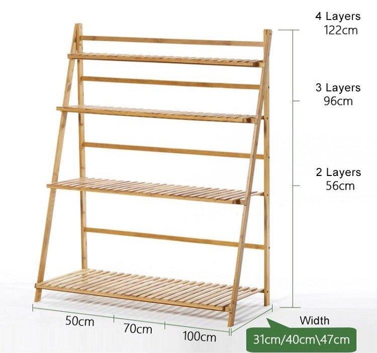 Bamboo Plant Rack