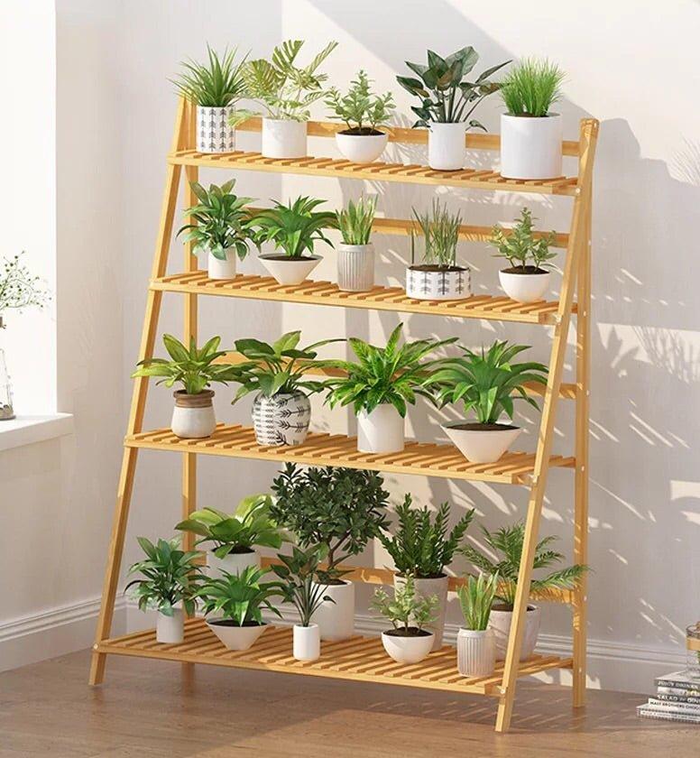 Bamboo Plant Rack