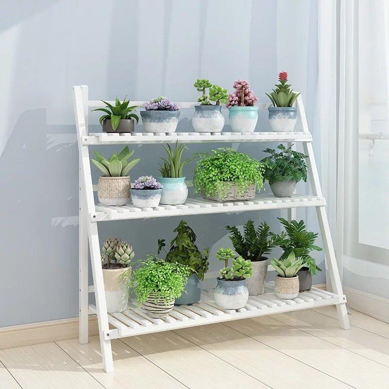 Bamboo Plant Rack