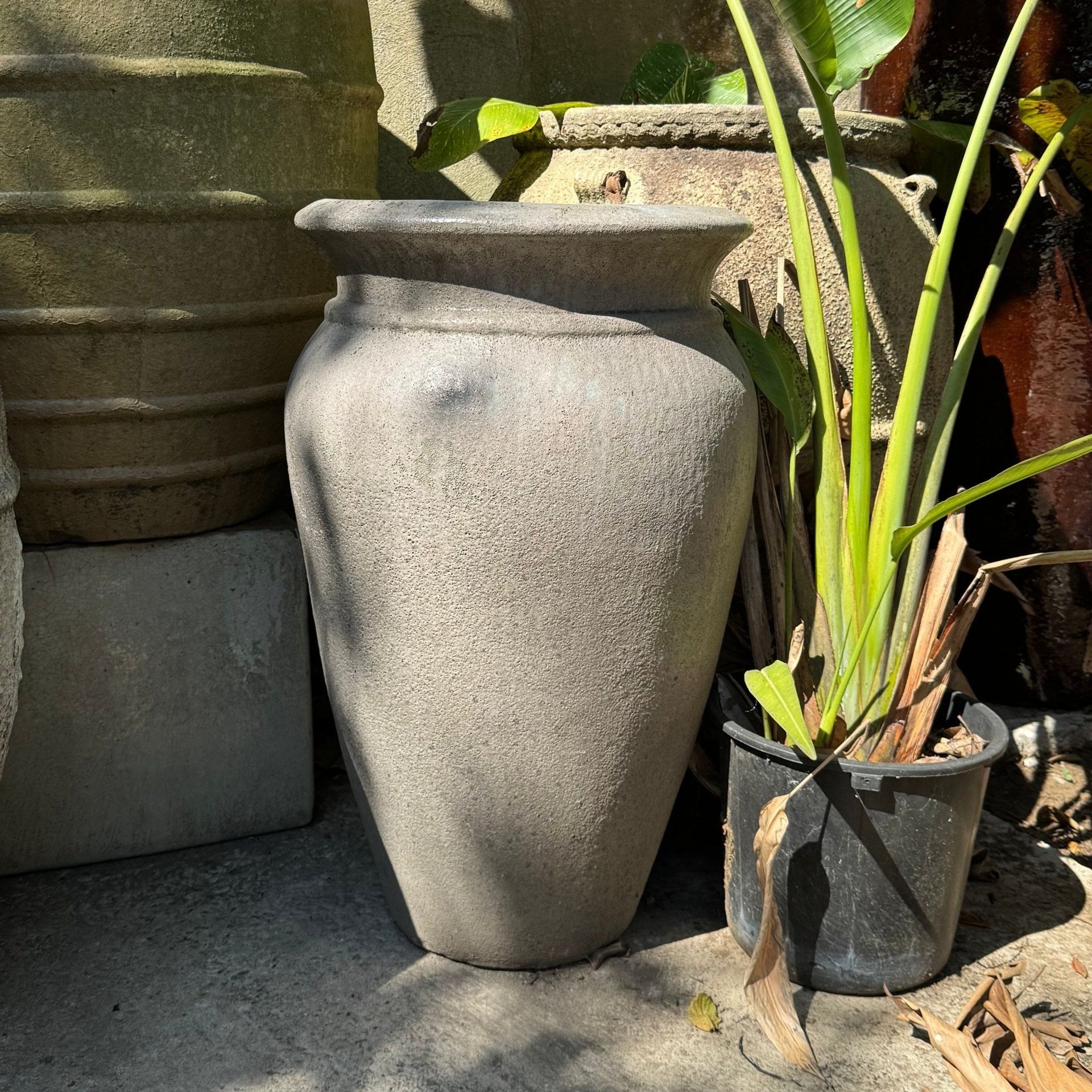 Beautiful Fine Stone Finish Decorative Jar