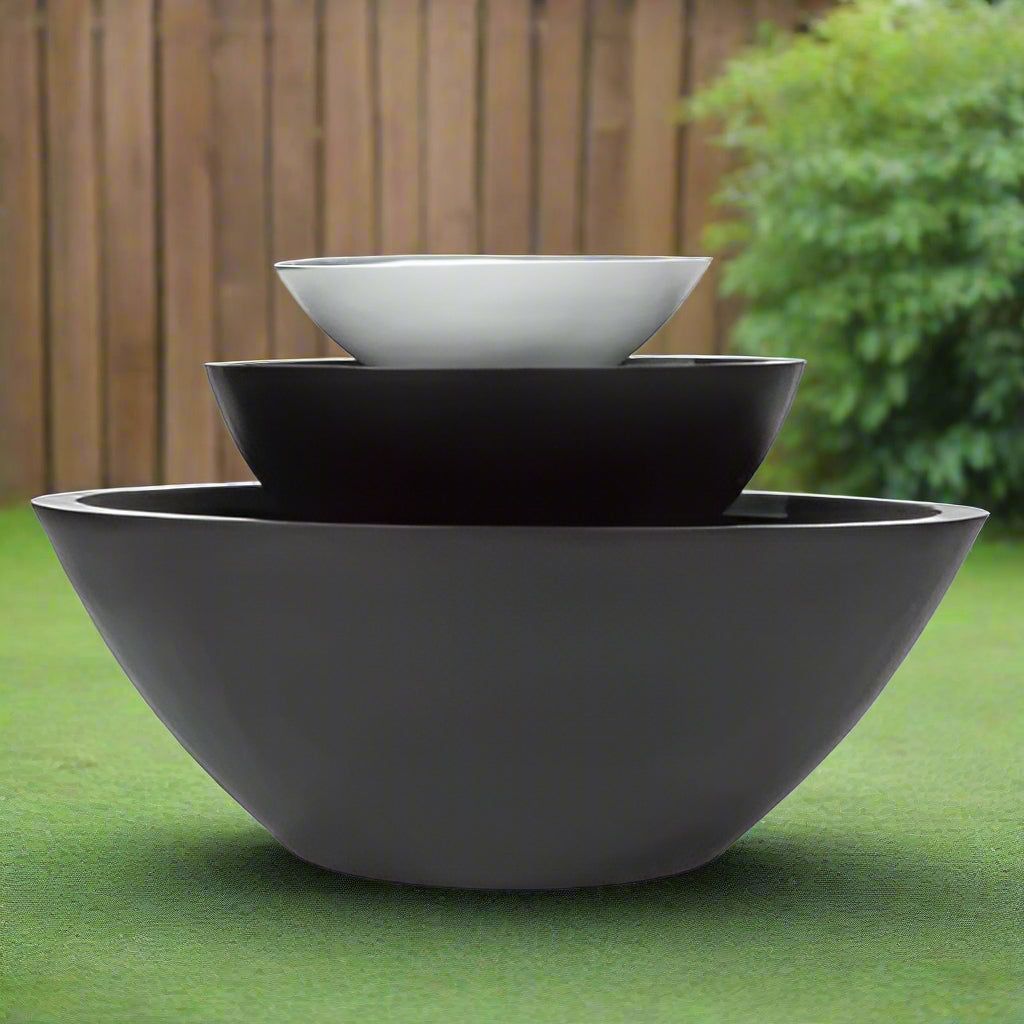 Fiberglass "Kawa" Bowl Planter
