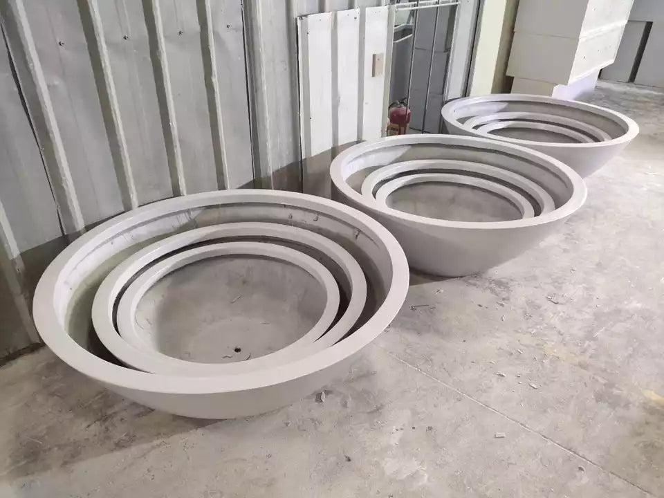 Fiberglass "Kawa" Bowl Planter