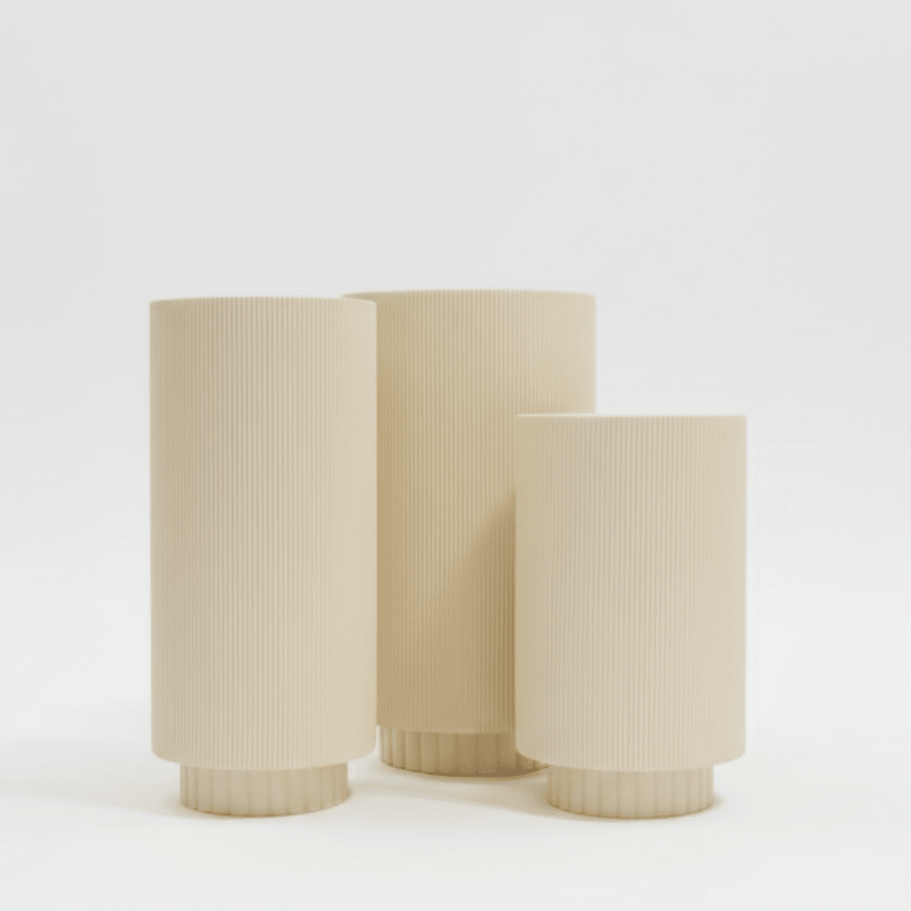 FREYJA Fluted Fiberglass Planters