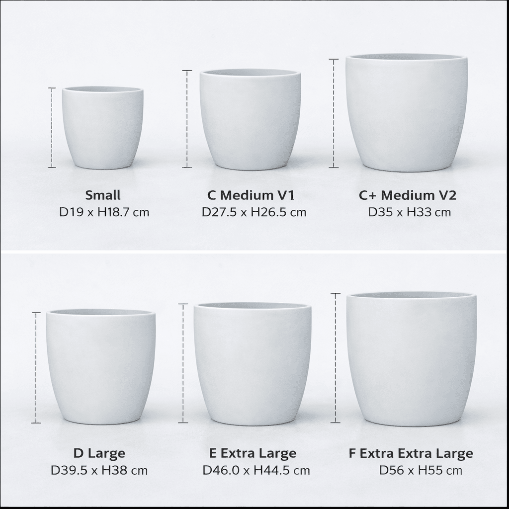 FP185 Cup Shaped Fiberglass Planter