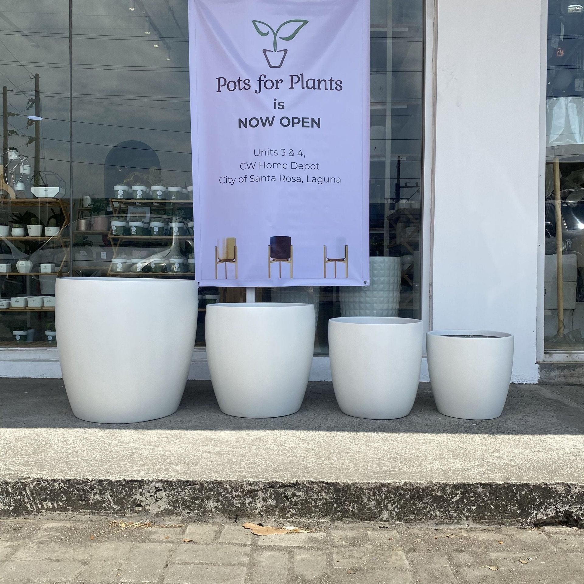FP185 Cup Shaped Fiberglass Planter