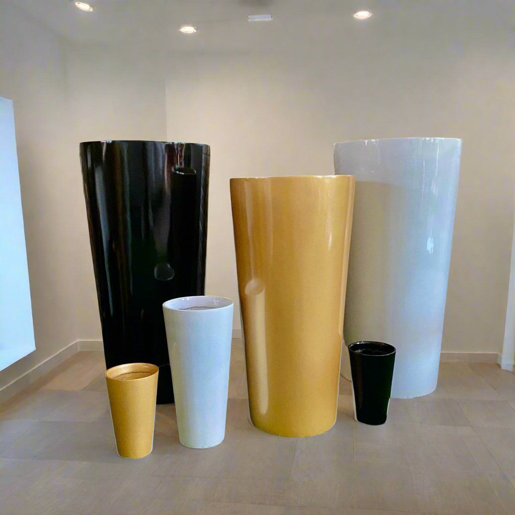 Stefano Slim and Tall Fiberglass Planter