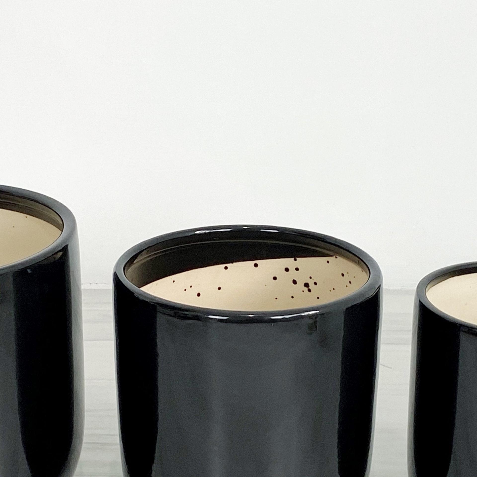 ES1260 Round Glazed Clay Earthenware Ceramic Floor Pots