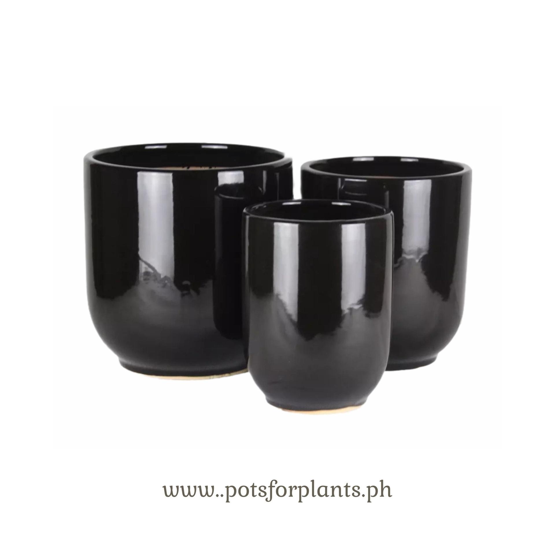 ES1260 Round Glazed Clay Earthenware Ceramic Floor Pots