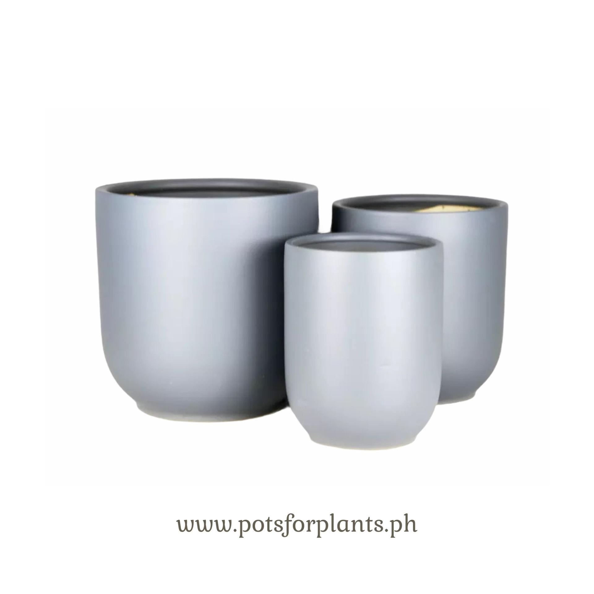 ES1260 Round Glazed Clay Earthenware Ceramic Floor Pots