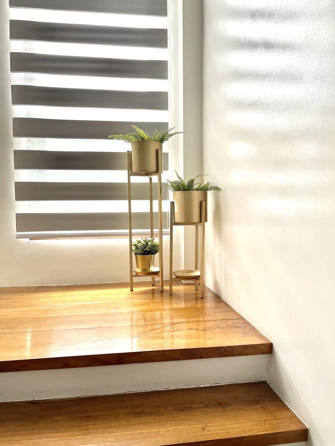 Mid Century Iron Planter with Stand