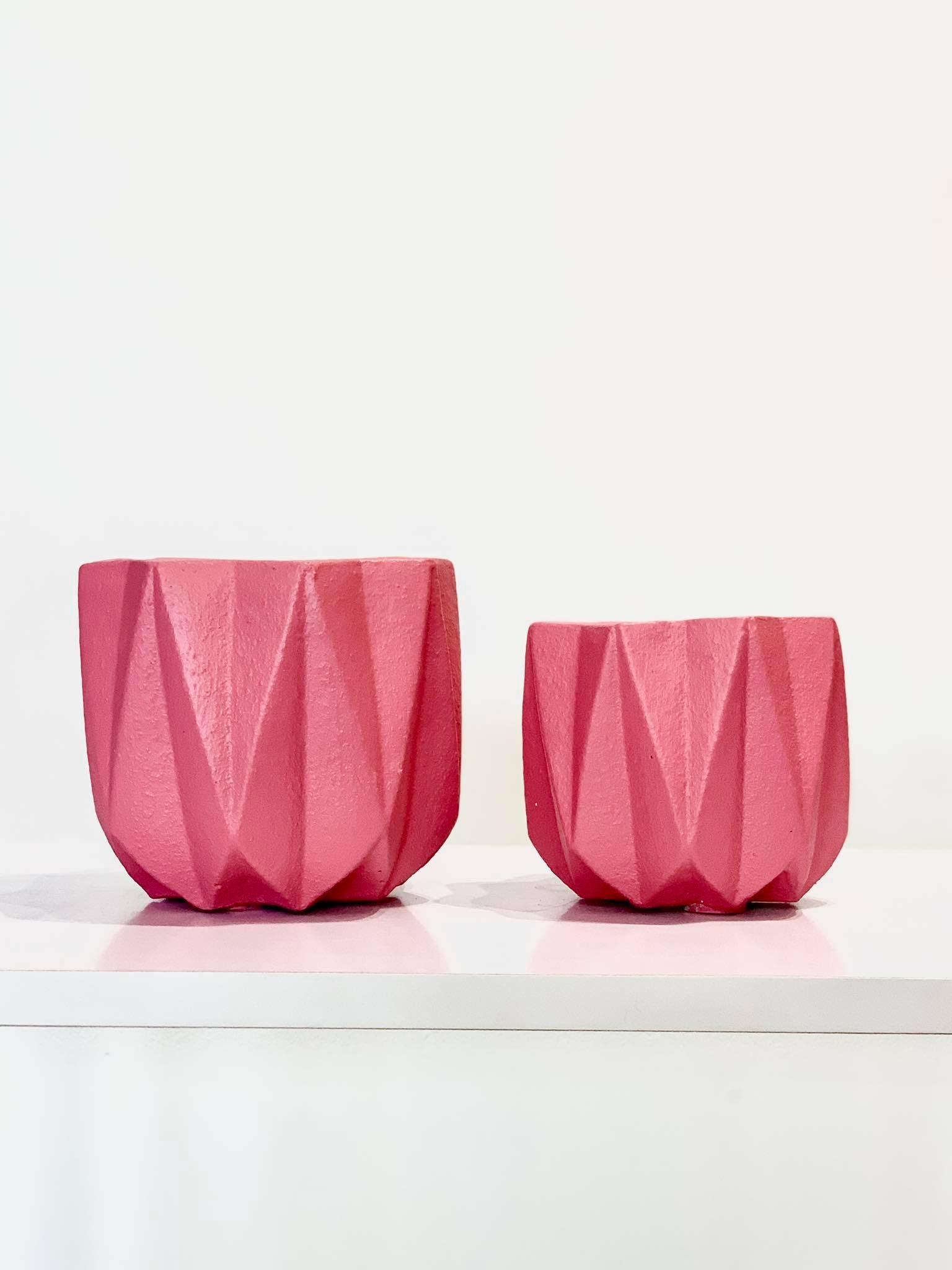 Nordic Concrete Geometric Planter Pot