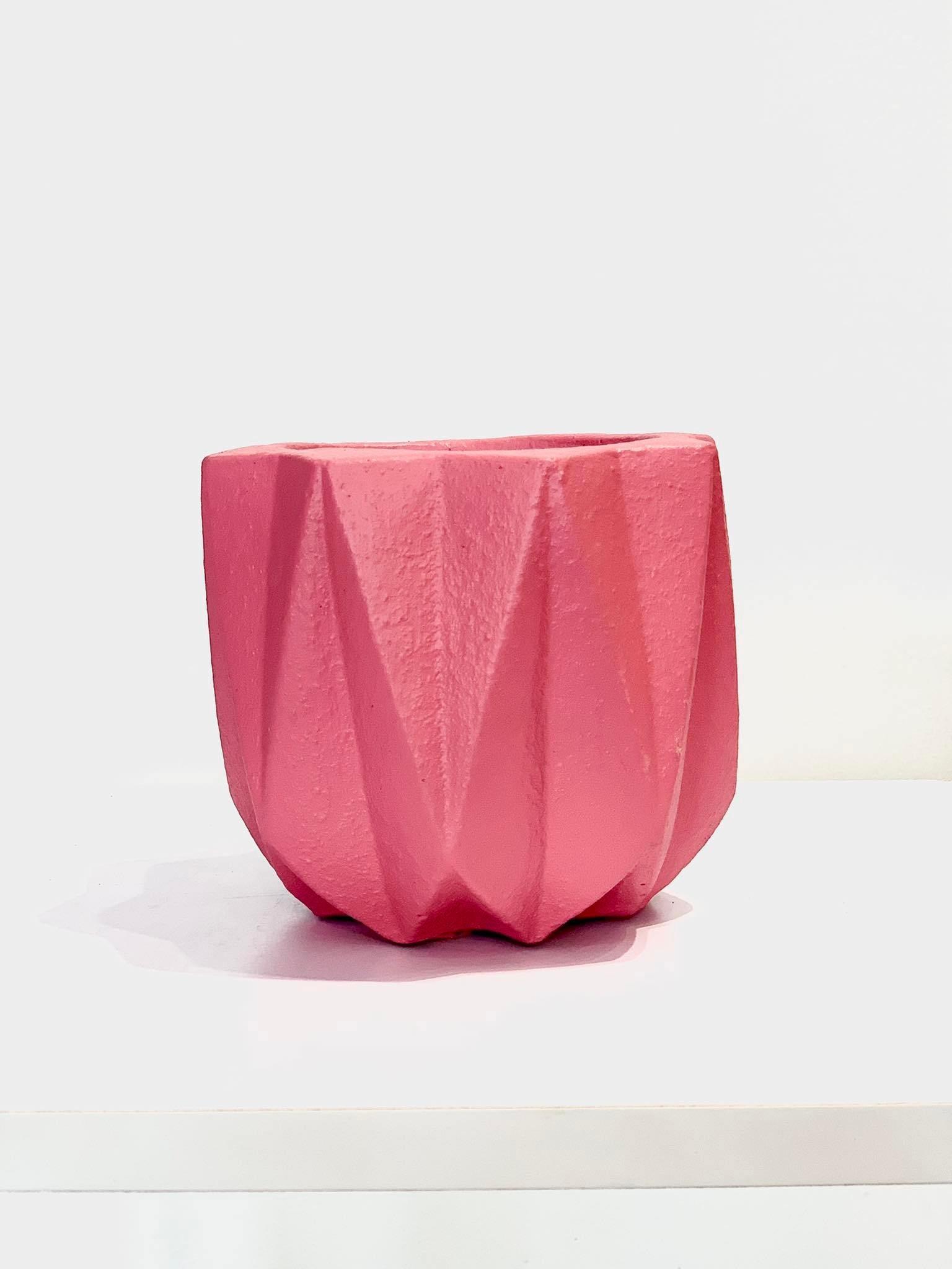 Nordic Concrete Geometric Planter Pot