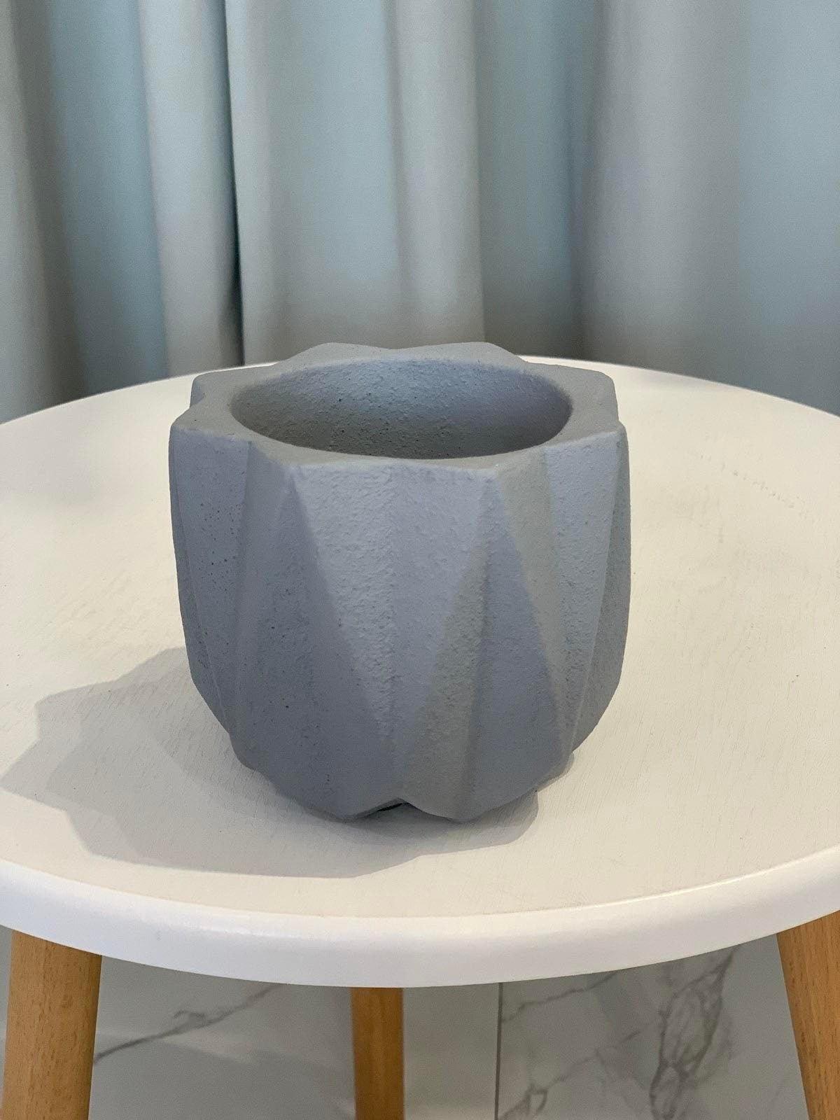 Nordic Concrete Geometric Planter Pot