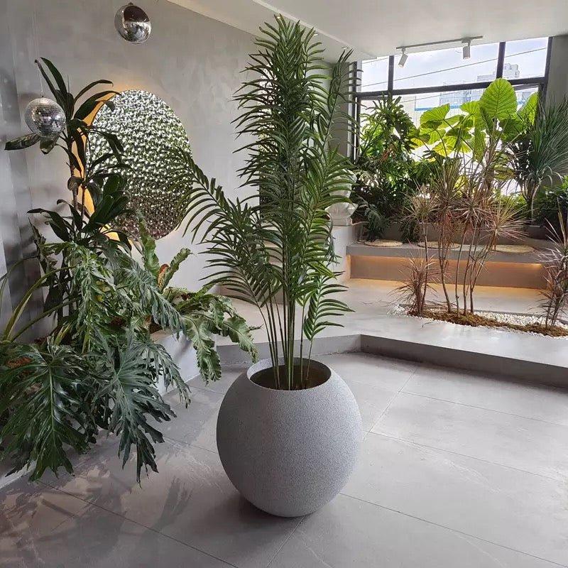 Orb Fiberglass Planter