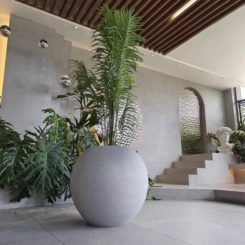 Orb Fiberglass Planter