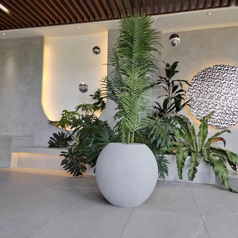 Orb Fiberglass Planter