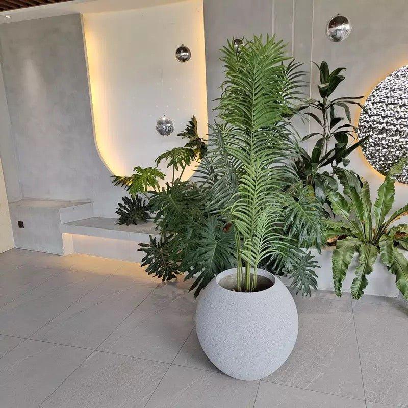 Orb Fiberglass Planter
