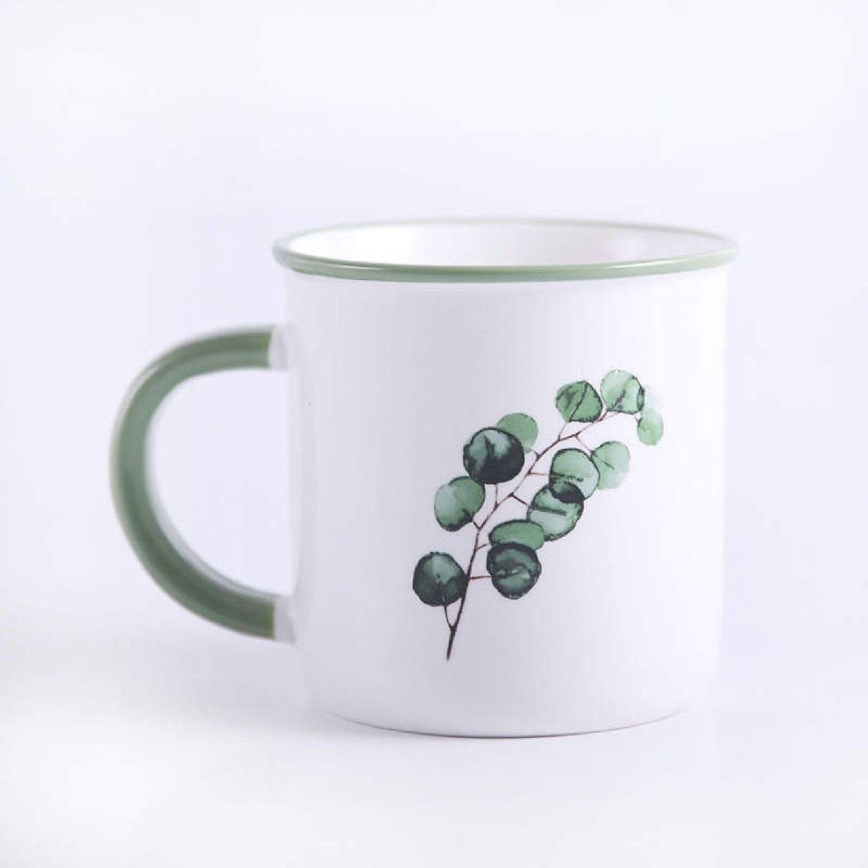 Plant Print Coffee Mug