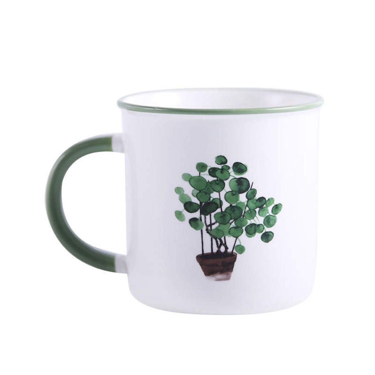 Plant Print Coffee Mug
