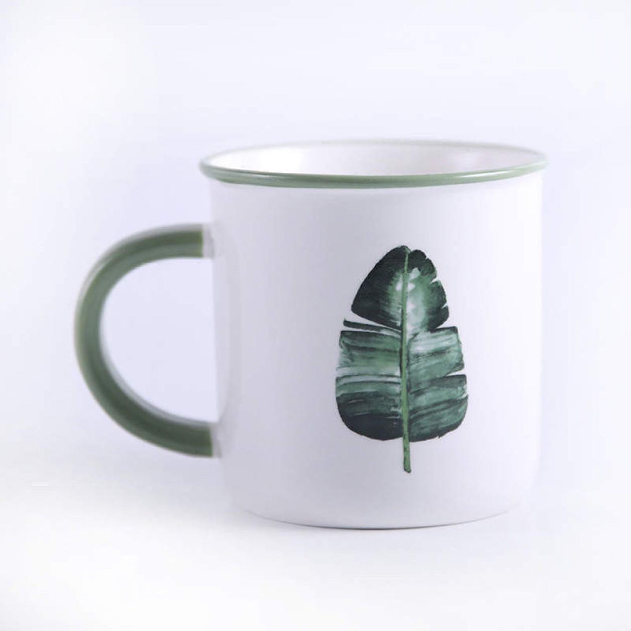 Plant Print Coffee Mug