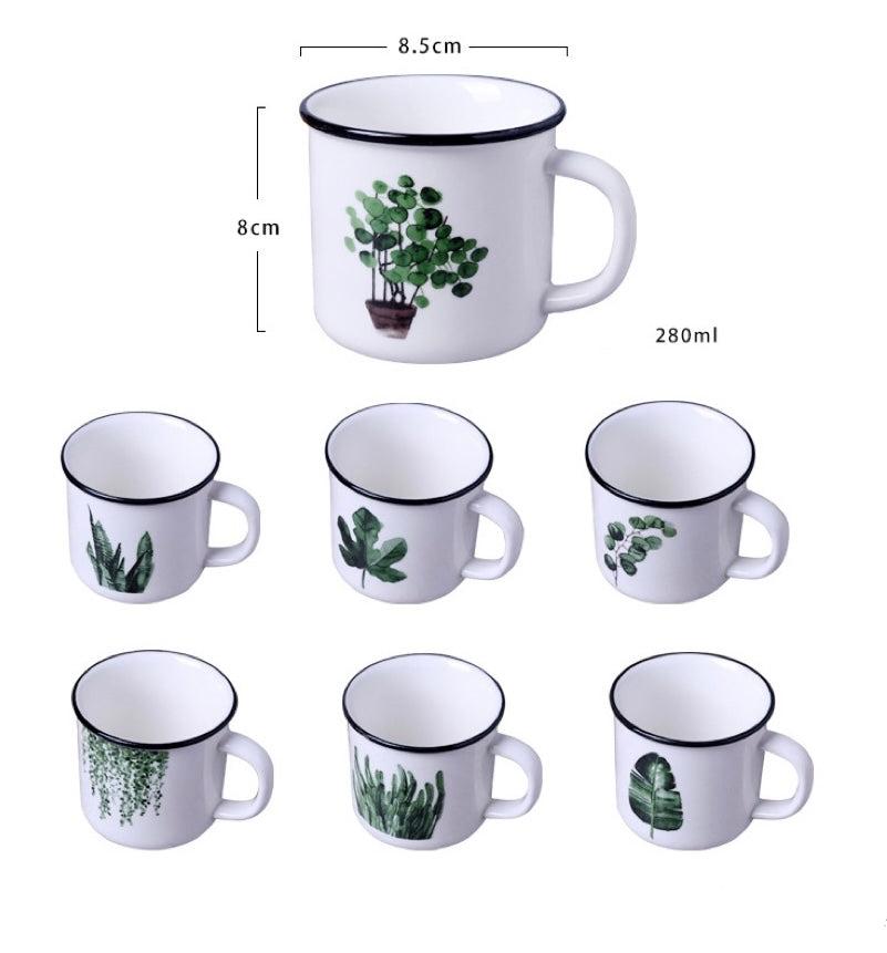 Plant Print Coffee Mug