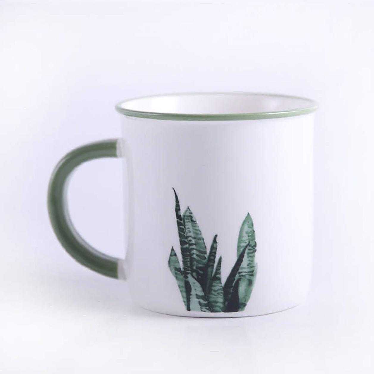 Plant Print Coffee Mug