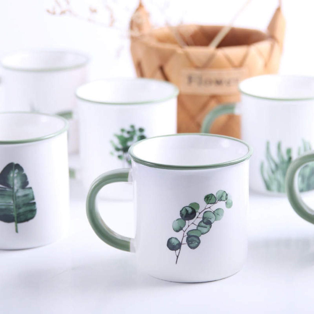 Plant Print Coffee Mug