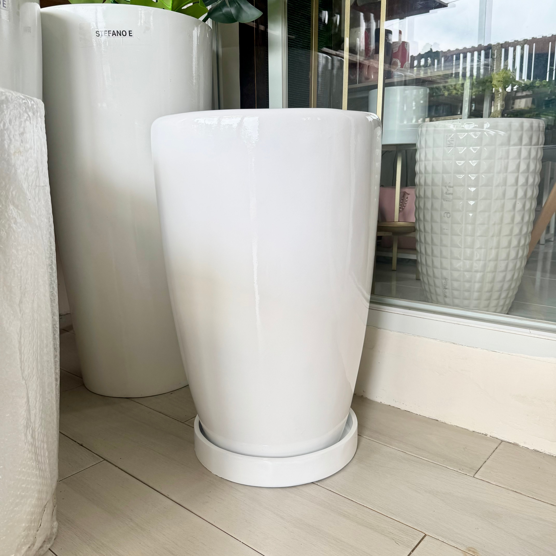 Venetian Tall Fiberglass Planter